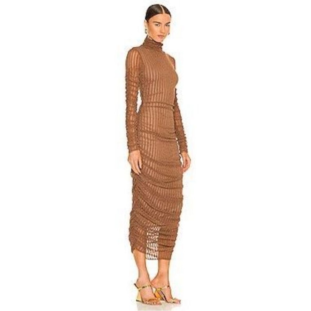 Camila Coelho Brown Midi Dress